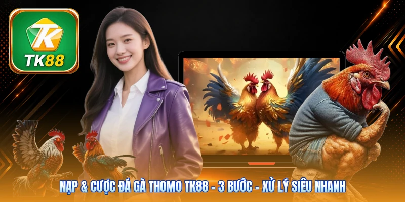 Nạp & cược đá gà Thomo Tk88 | 3 bước - Xử lý siêu nhanh Nạp & cược đá gà Thomo Tk88 | 3 bước - Xử lý siêu nhanh